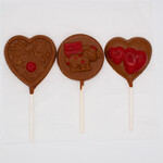 Valentines chocolate lollipops