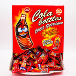 Liquid center coke bottle gum