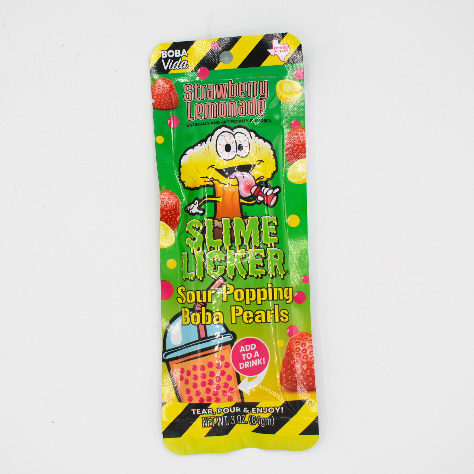 Toxic Waste Sour popping bobba pearls strawberry lemonade 84g