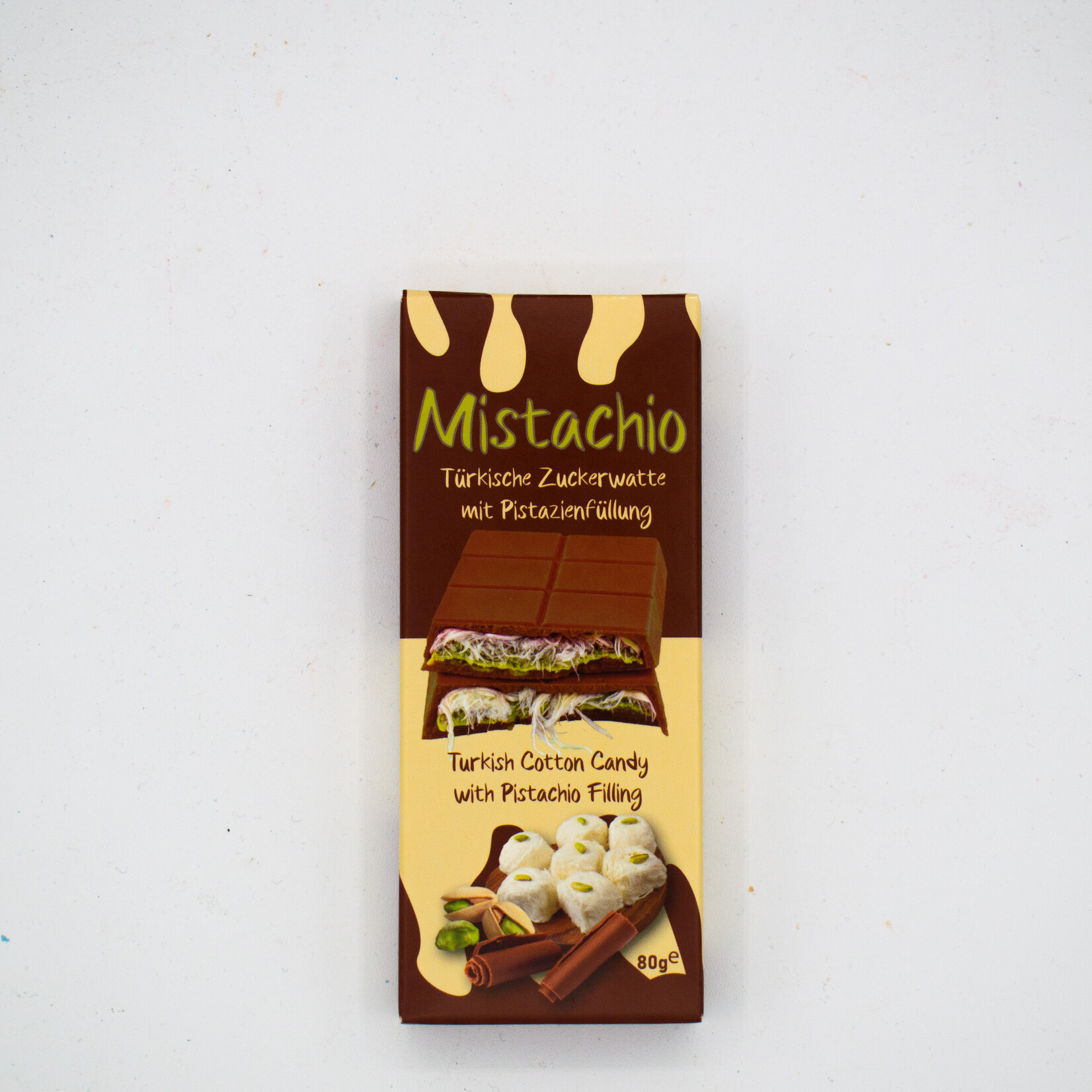 Mistachio Chocolat au lait  Dubai barbe a papa 80g