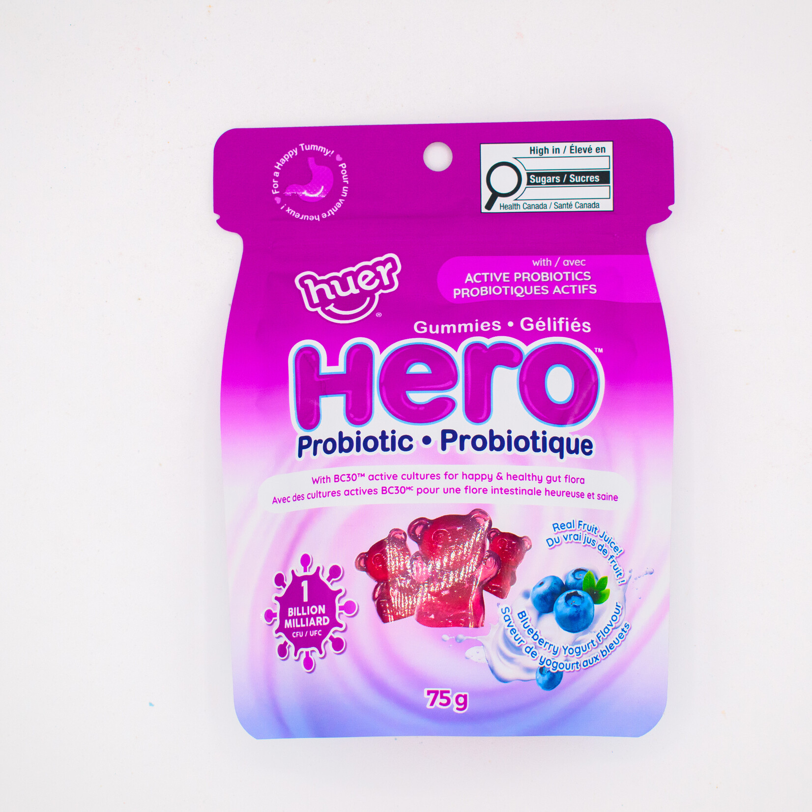 Huer Probiotic gummies blueberry yogurt 75g