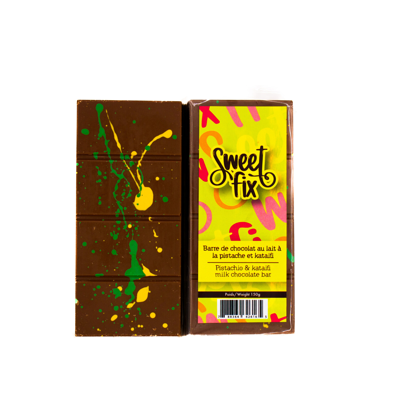 Sweet Fix Dubai Pistachio & Cataifi milk chocolate bar 150g