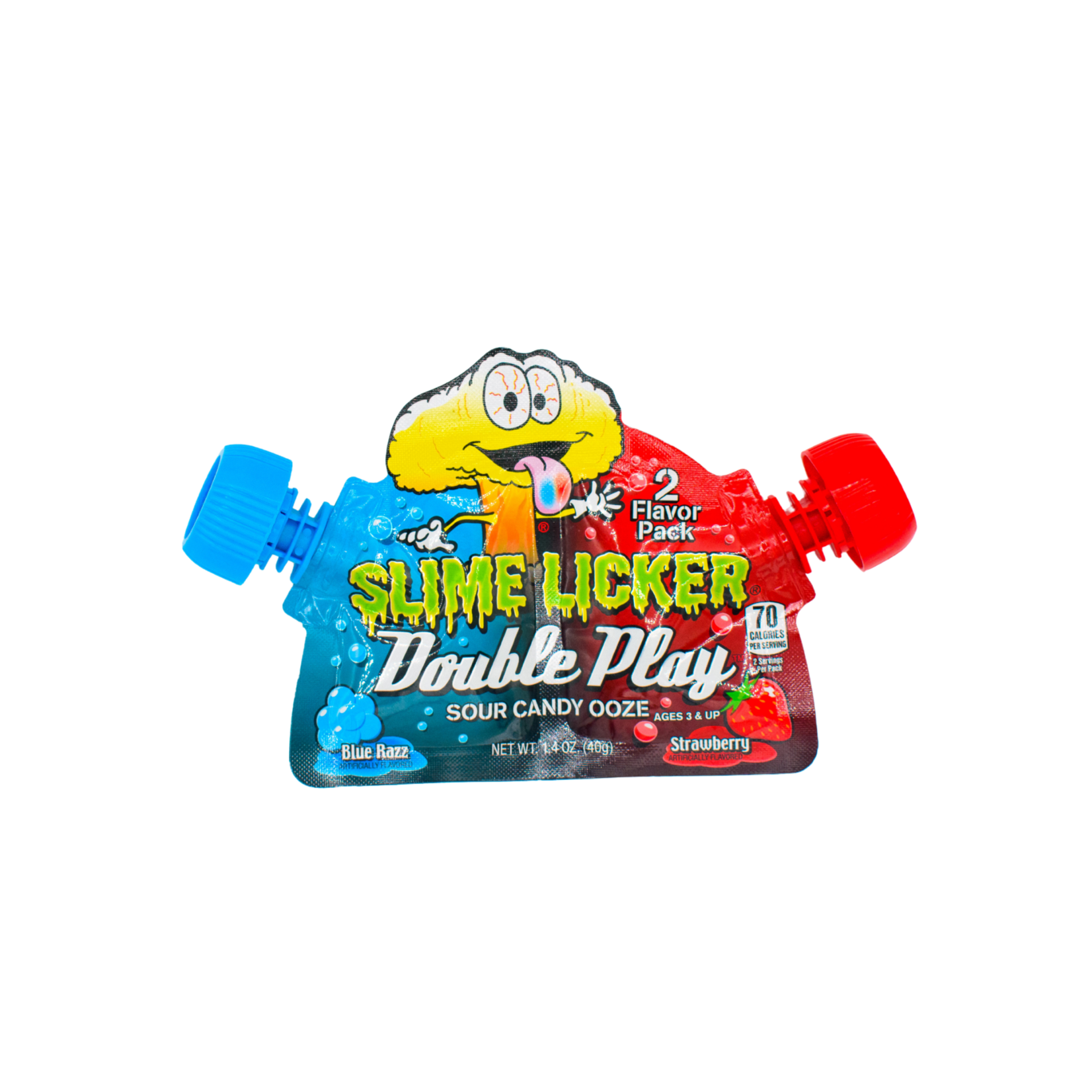 Toxic Waste Slime Licker double jeu framboise bleue-fraise 40g