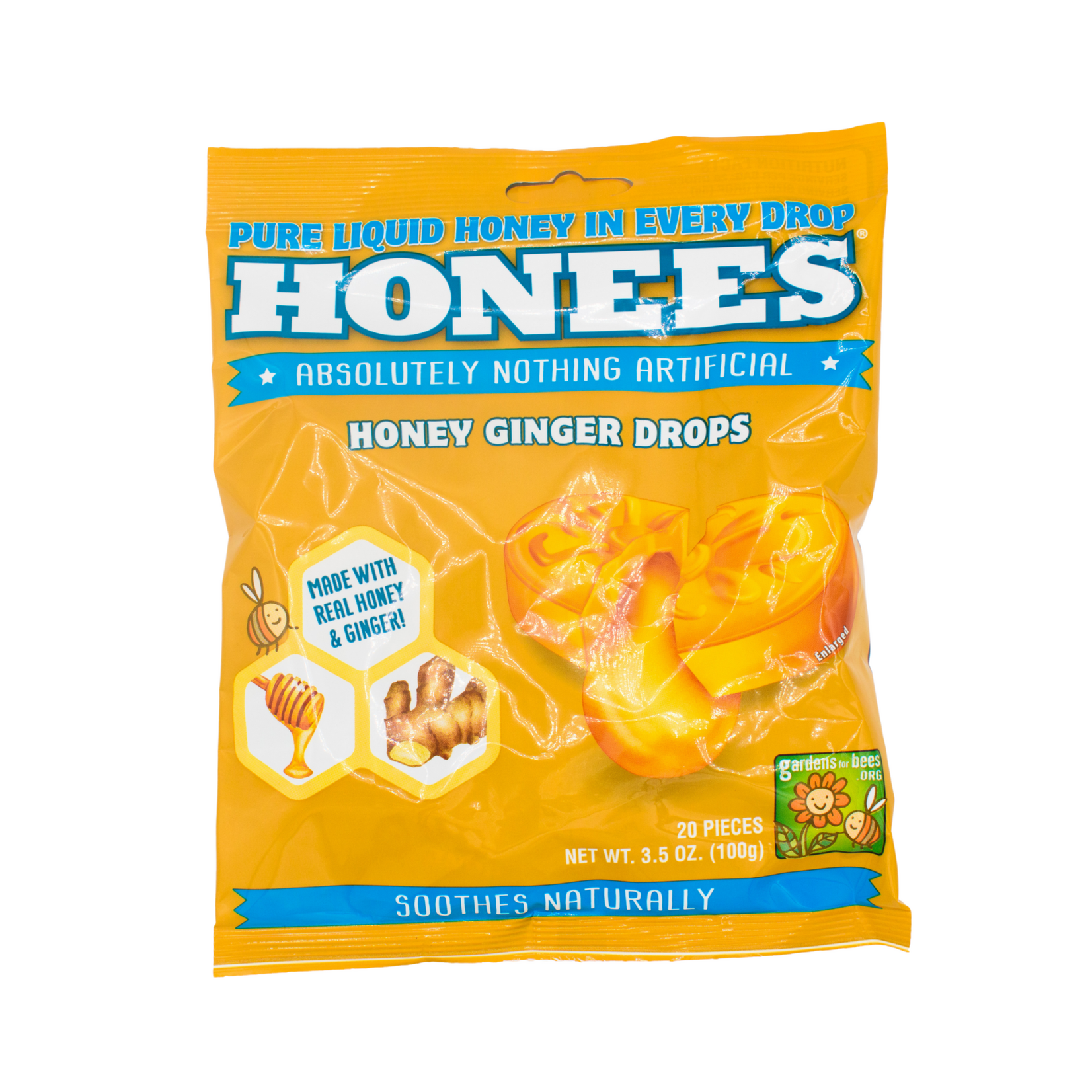 Honnees Elan Organic Ginger Chunks 175g