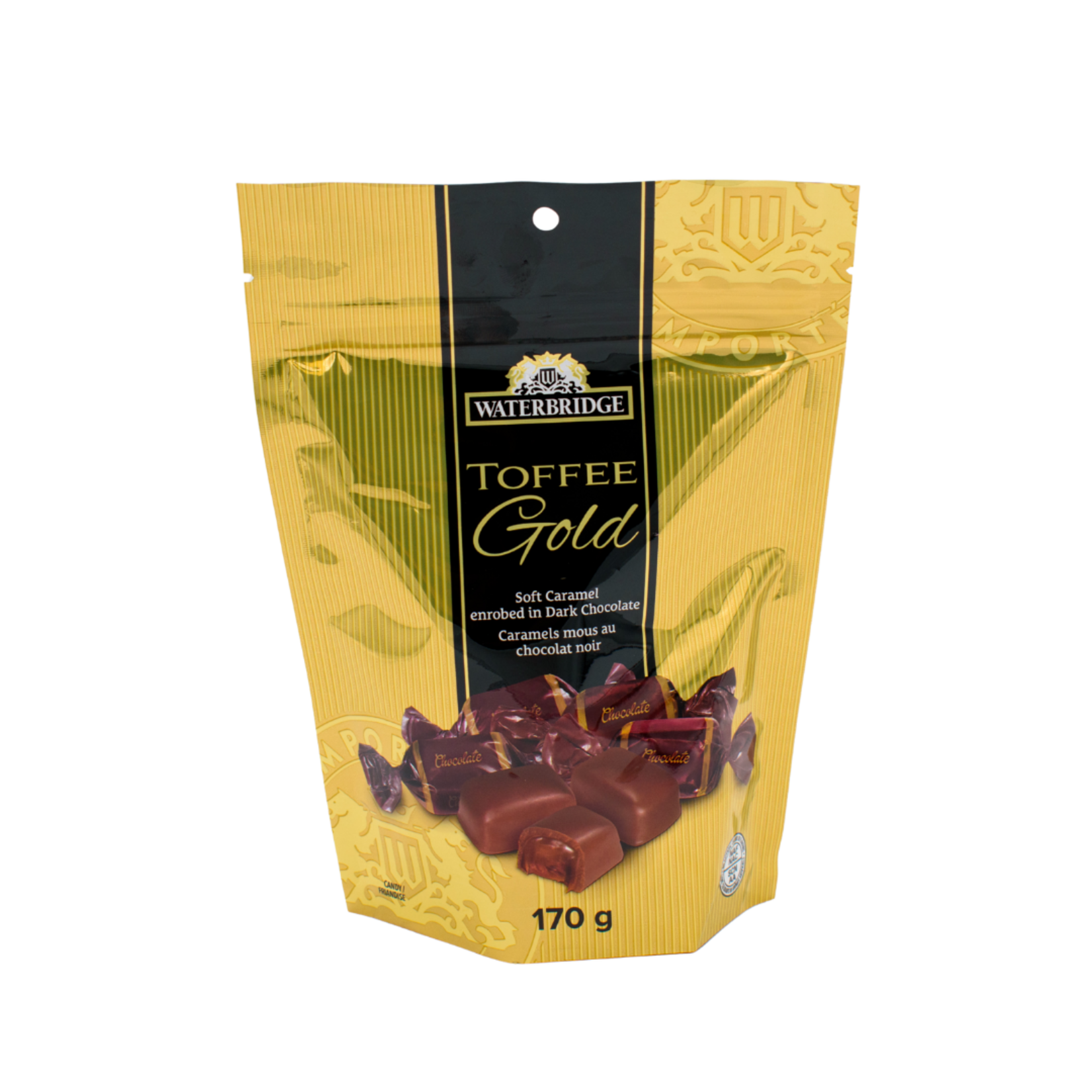 Waterbridge Bonbons Caramels Mous au chocolat noir 170g