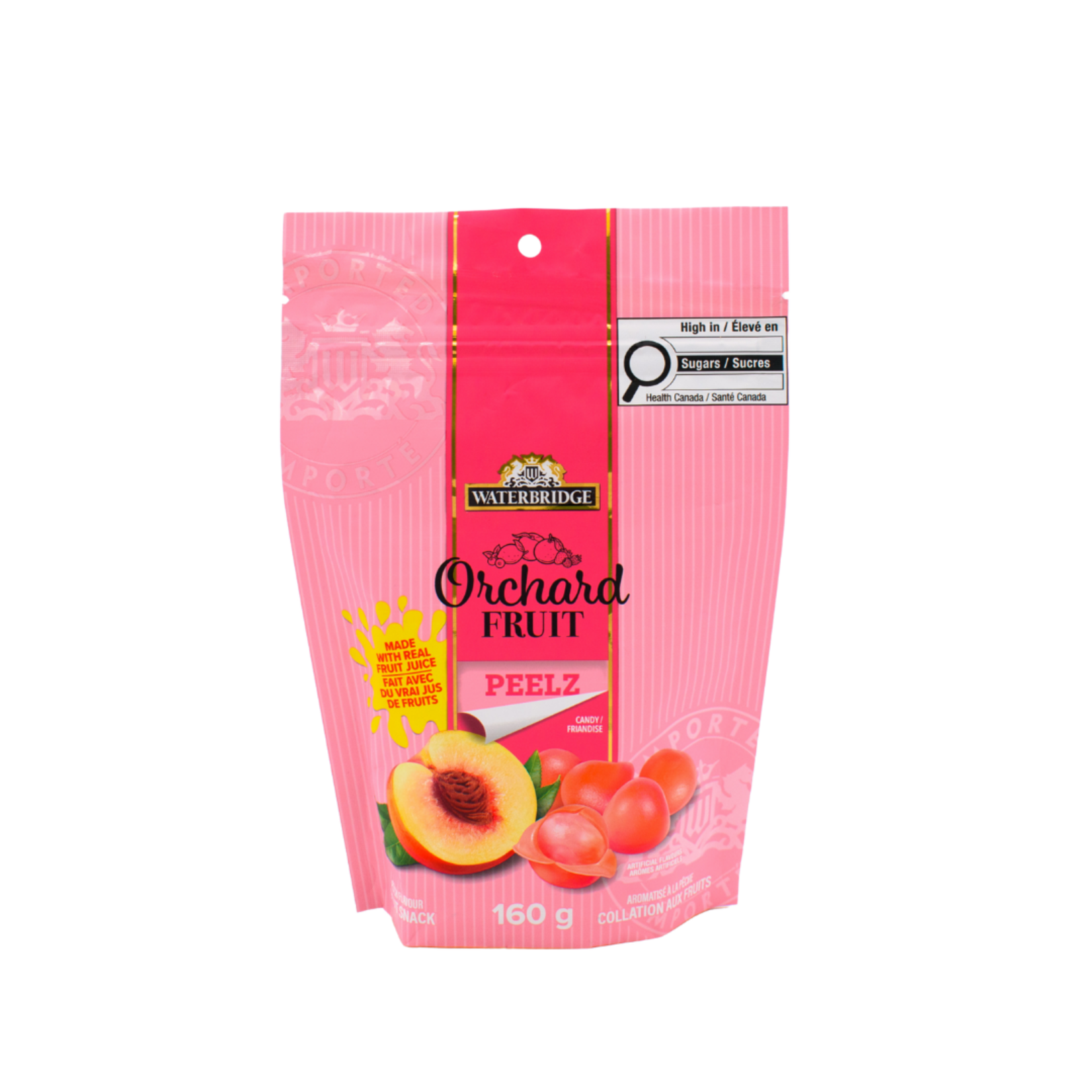 Waterbridge Bonbons à peler aromatisé à la pêche 160g