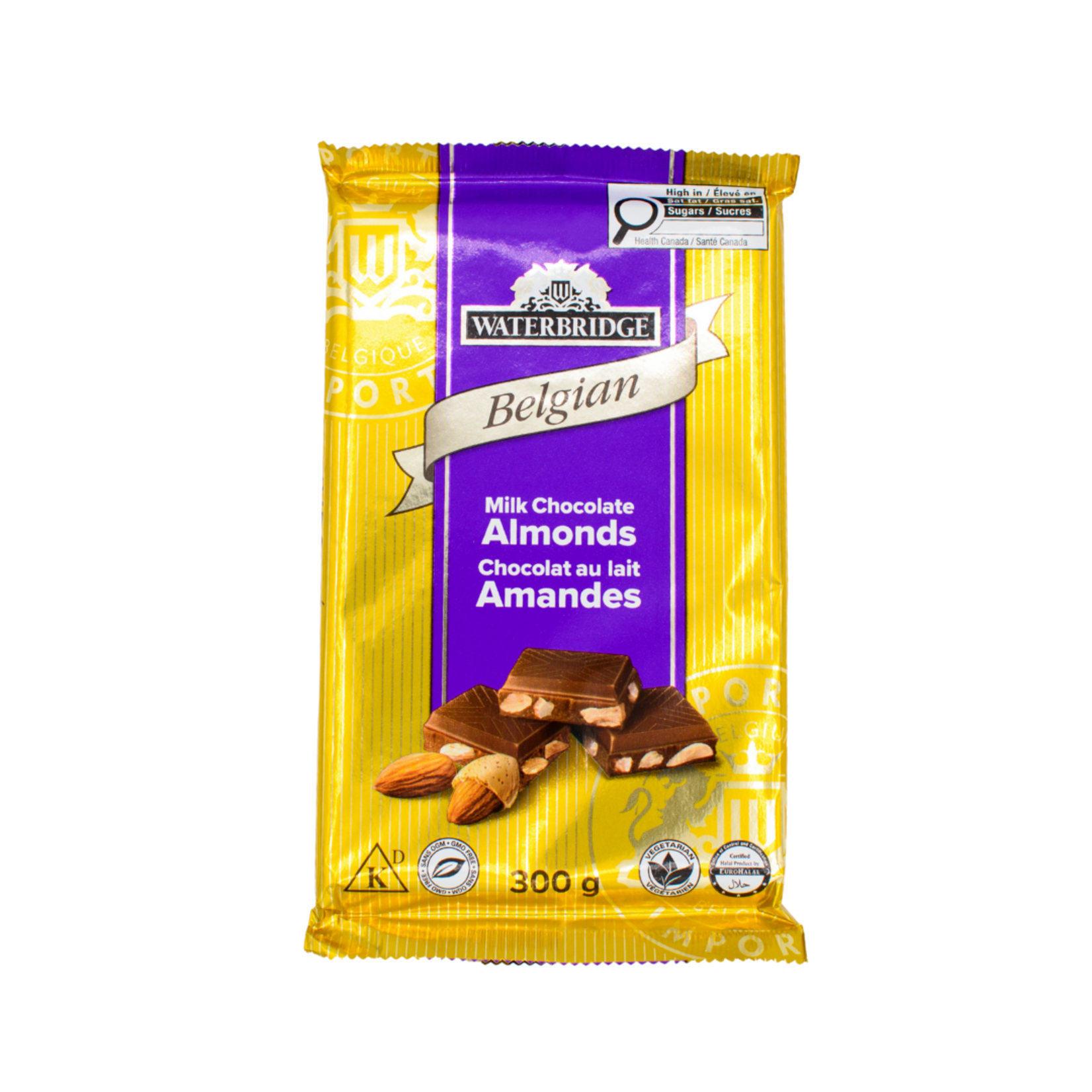 Waterbridge Chocolat au lait amandes 300g