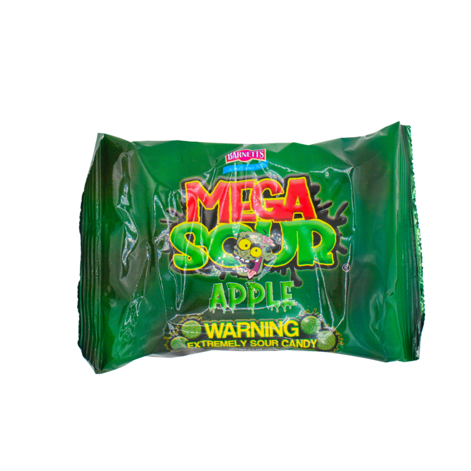 Barnetts Mega Sour Green Apple candies