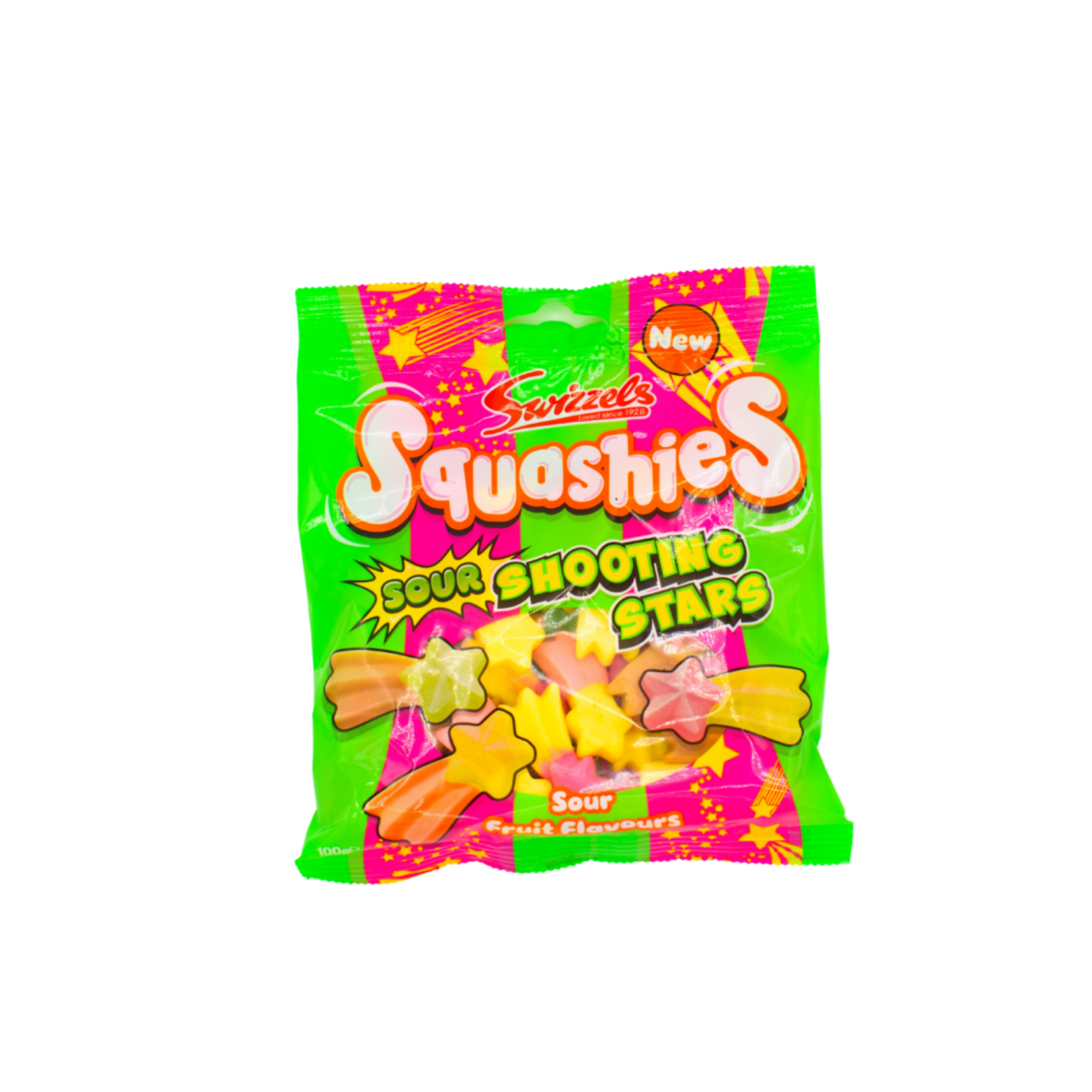 Swizzels Squashies sour shooting stars candies 100g