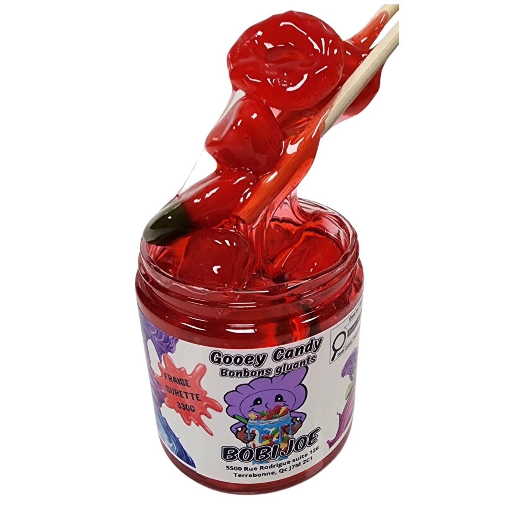 Bobi Joe Gooey Candy fraise surette 330g
