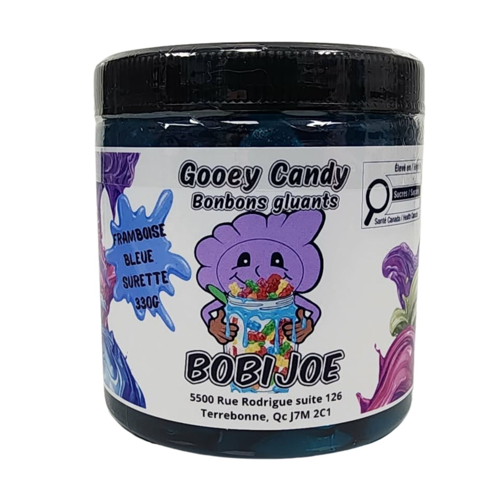 Bobi Joe Gooey Candy framboise bleue surette 330g