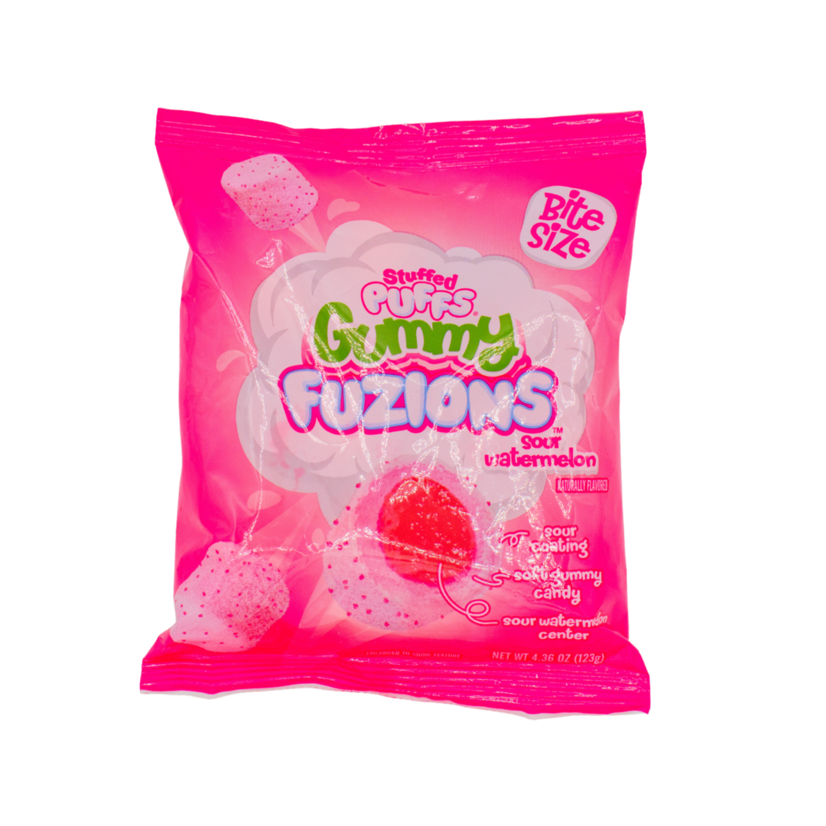 Stuffed Puffs Gummy Fuzions Melon d'eau sûr 123g