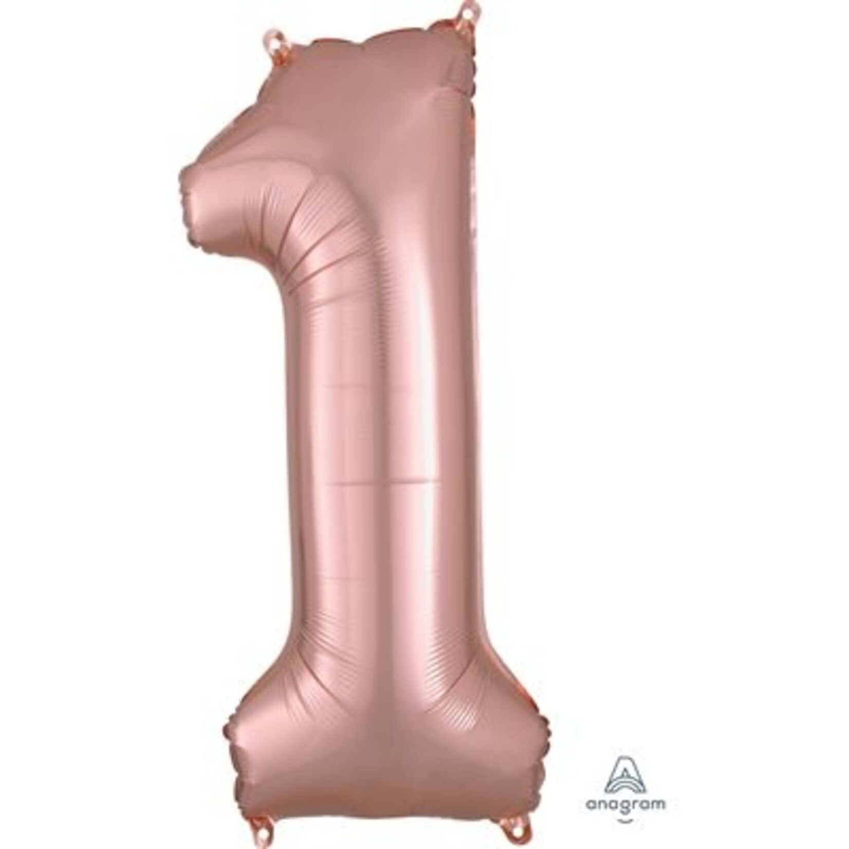Rose Gold Number 1 Decorative Balloon 13''x 34''