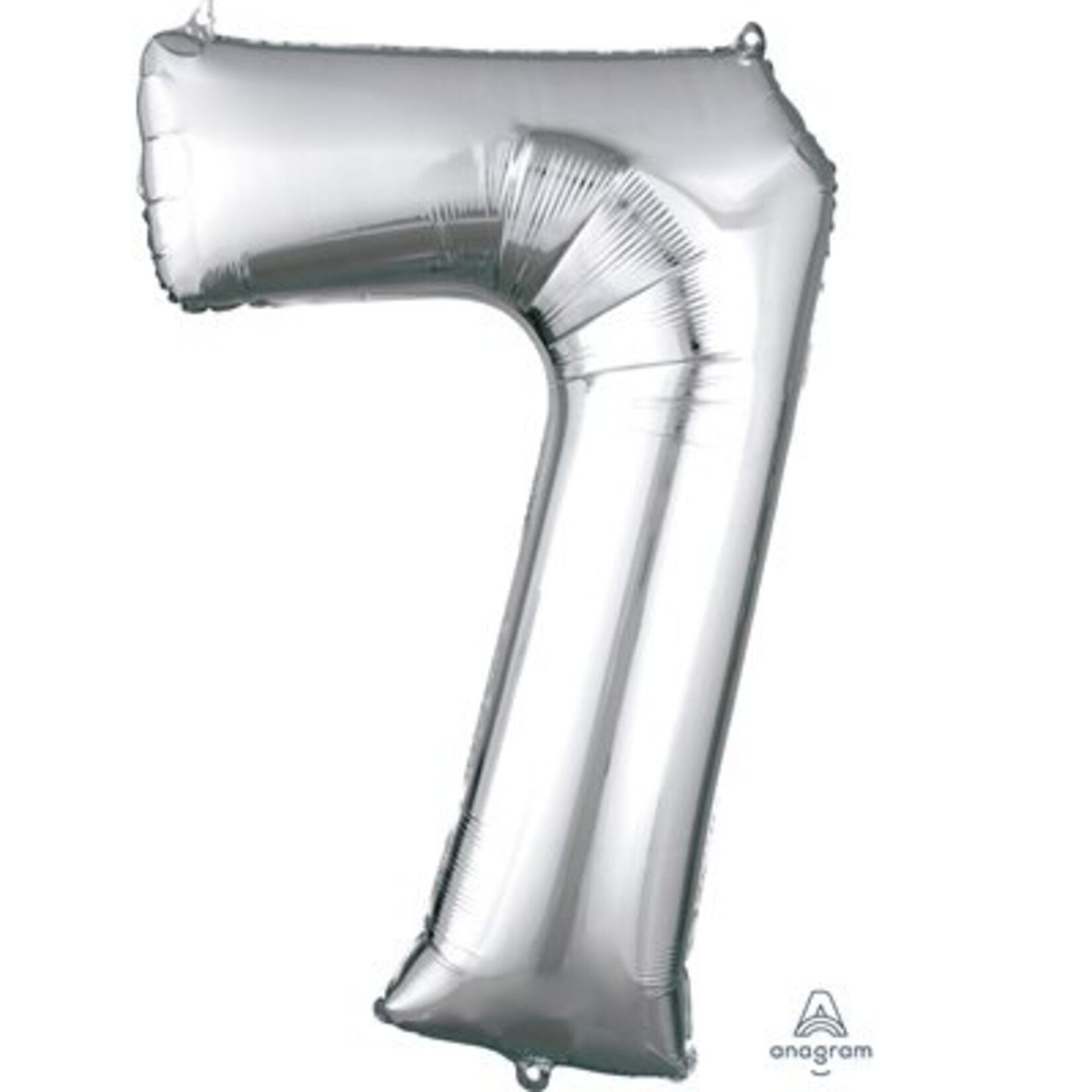 Silver Number 7 Decorative Balloon 22''x 35''