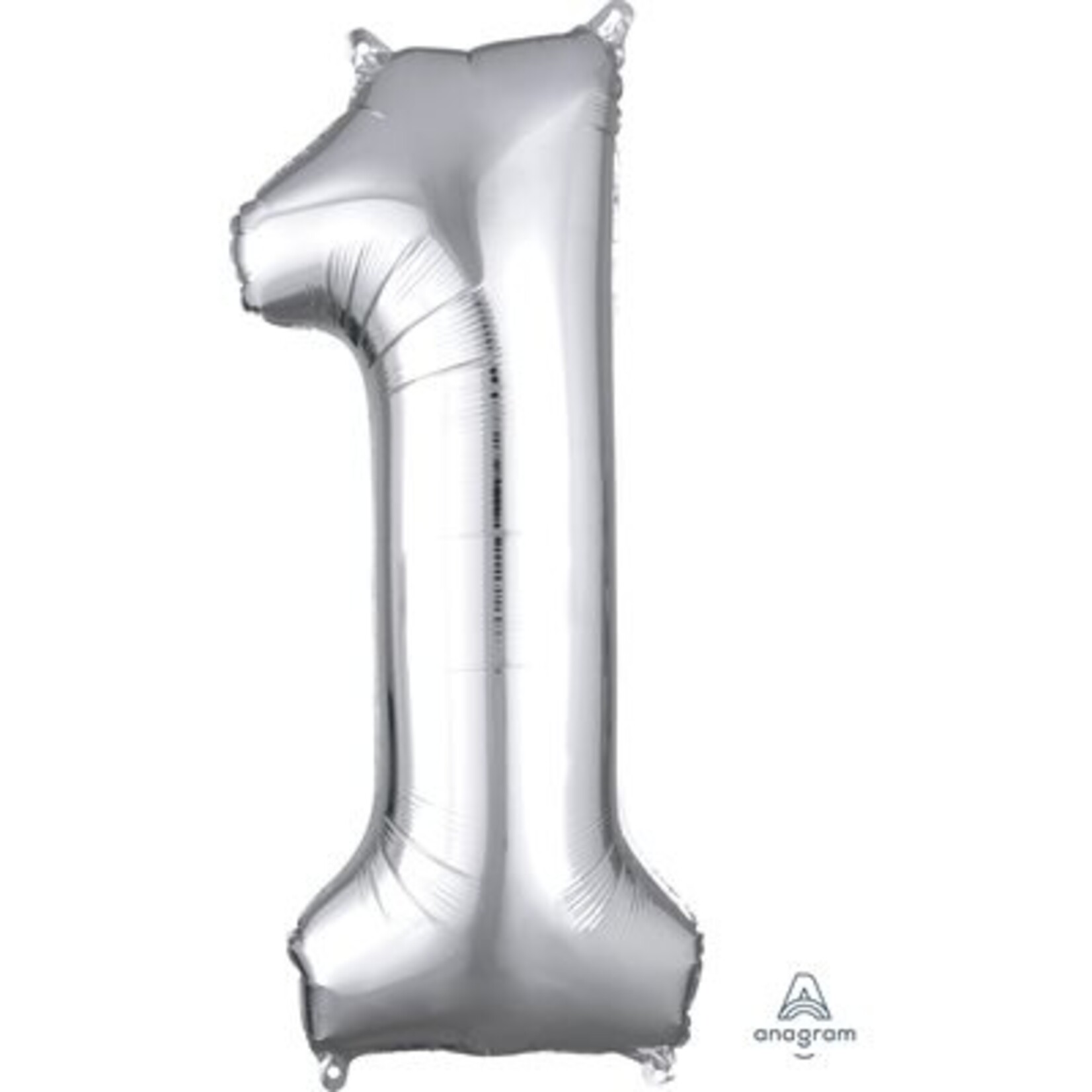 Ballon Décoratif Chiffre 1 Argent 13''x 34''