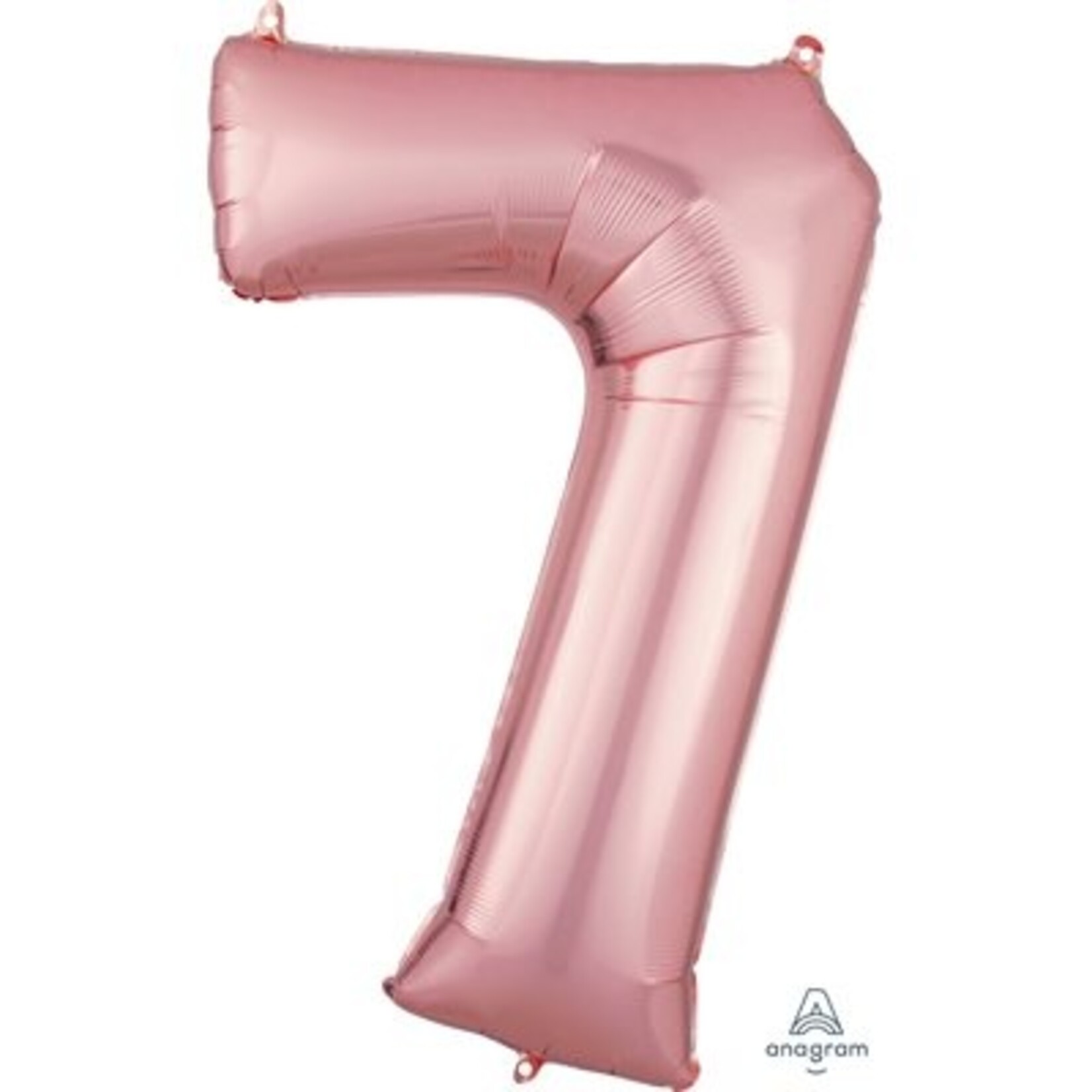 Ballon Décoratif Chiffre 7 Or Rose 22''x 35''