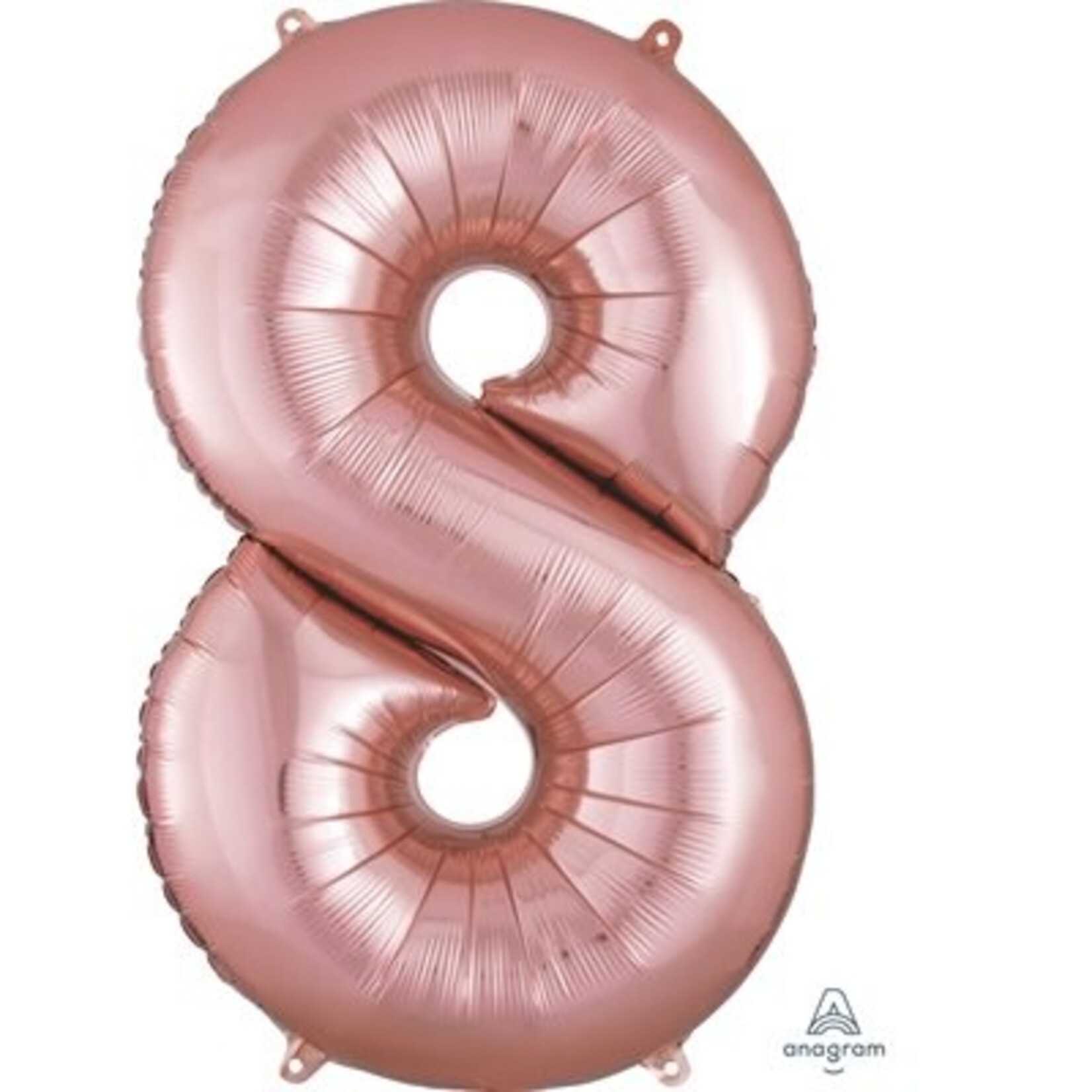 Rose Gold Number 8 Decorative Balloon 21''x 34''