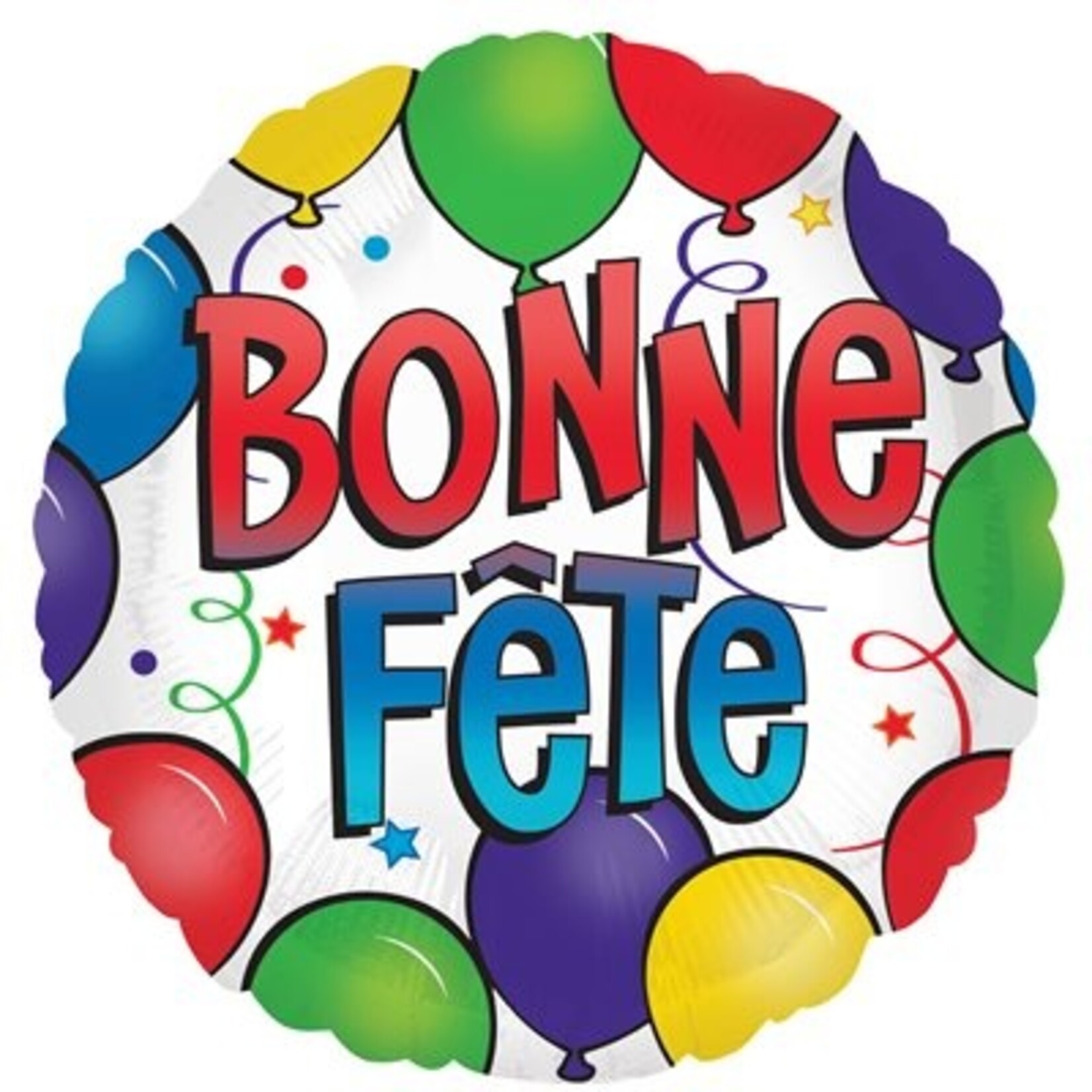 Bonne Fête Balloons Decorative Balloon 18''