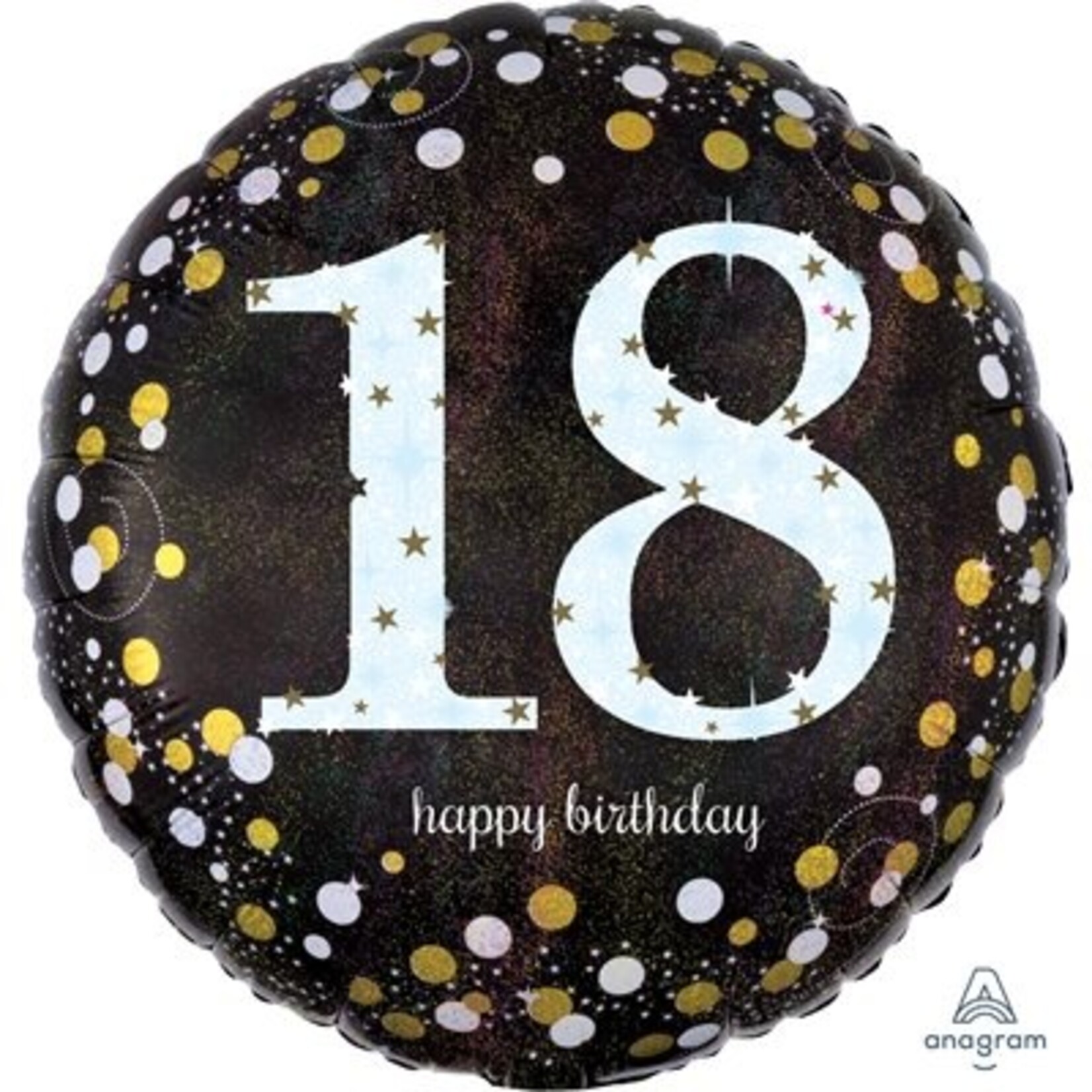 Happy Birthday 18 Decorative Balloon 18''