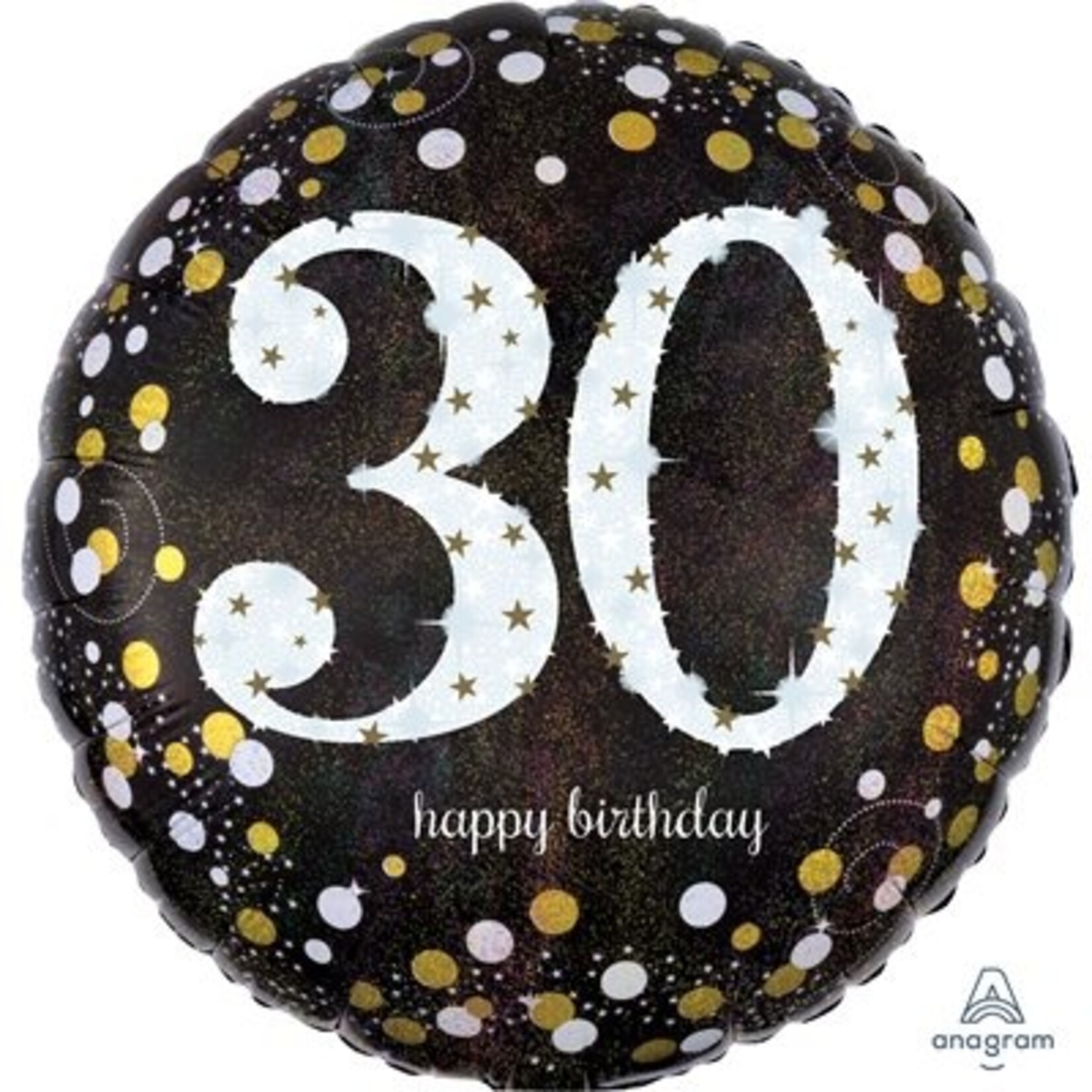 Happy Birthday 30 Decorative Balloon 18''