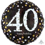 Happy Birthday 40 Decorative Balloon 18''
