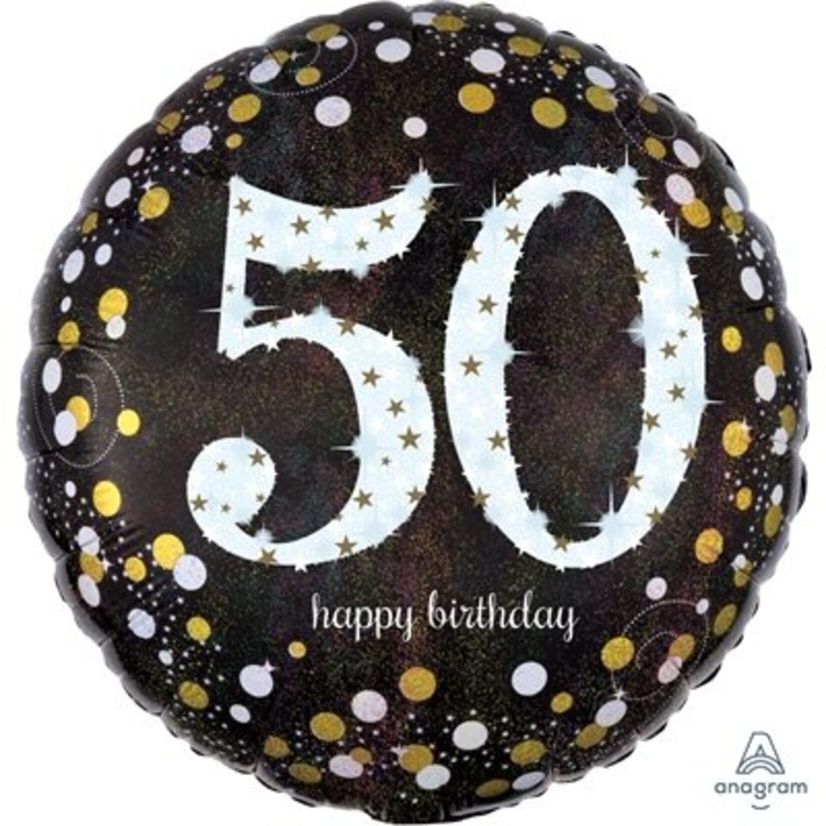 Happy Birthday 50 Decorative Balloon 18''