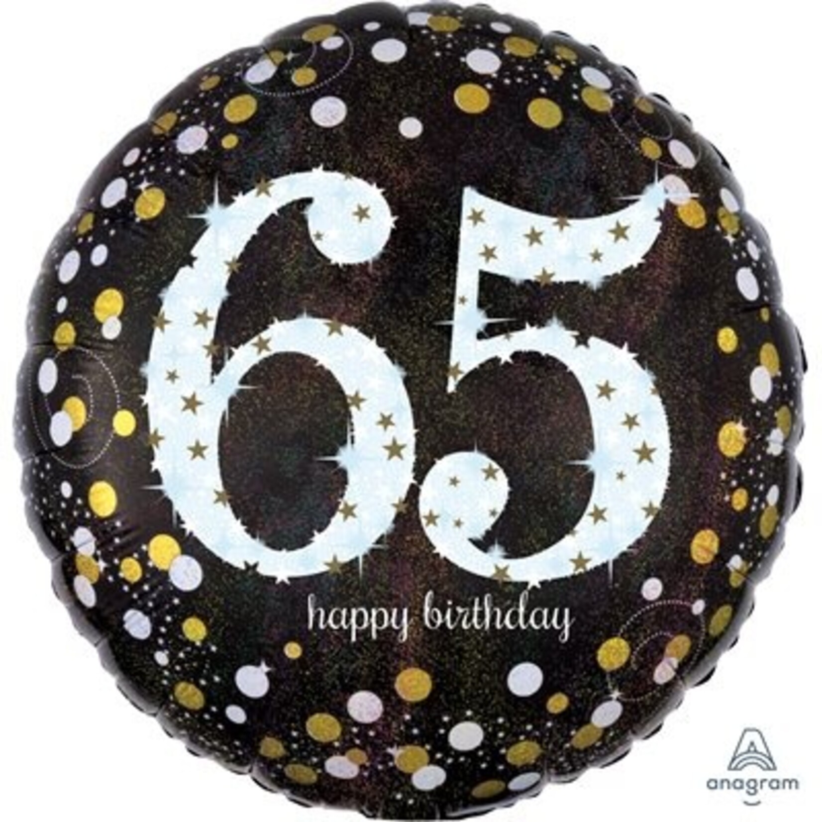 Happy Birthday 65 Decorative Balloon 18''