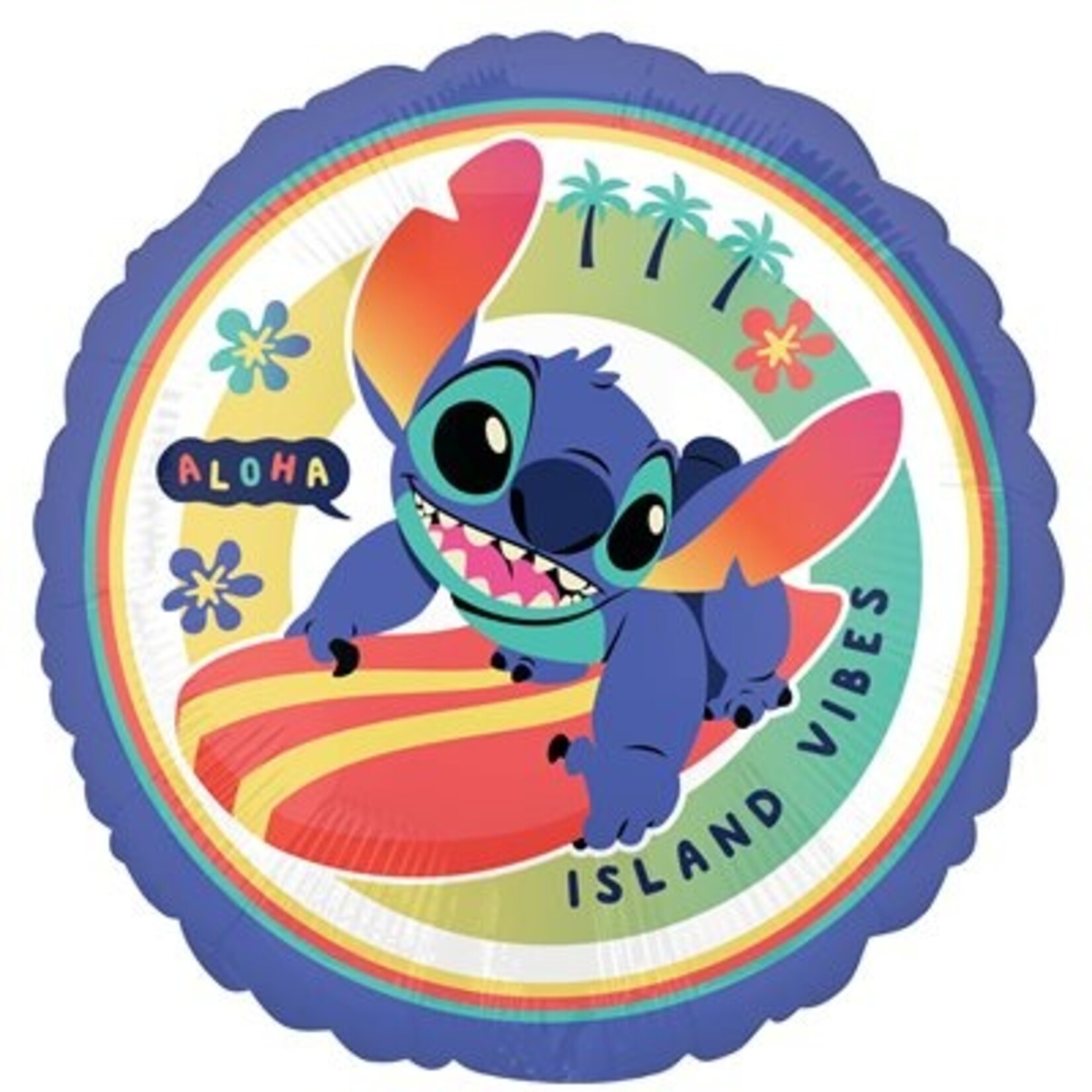 Surfing Stitch Decorative Balloon 18''