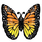 Monarch Butterfly Decorative Balloon 25''x 25''