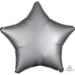 Ballon Décoratif Étoile Argent Satinée 19''