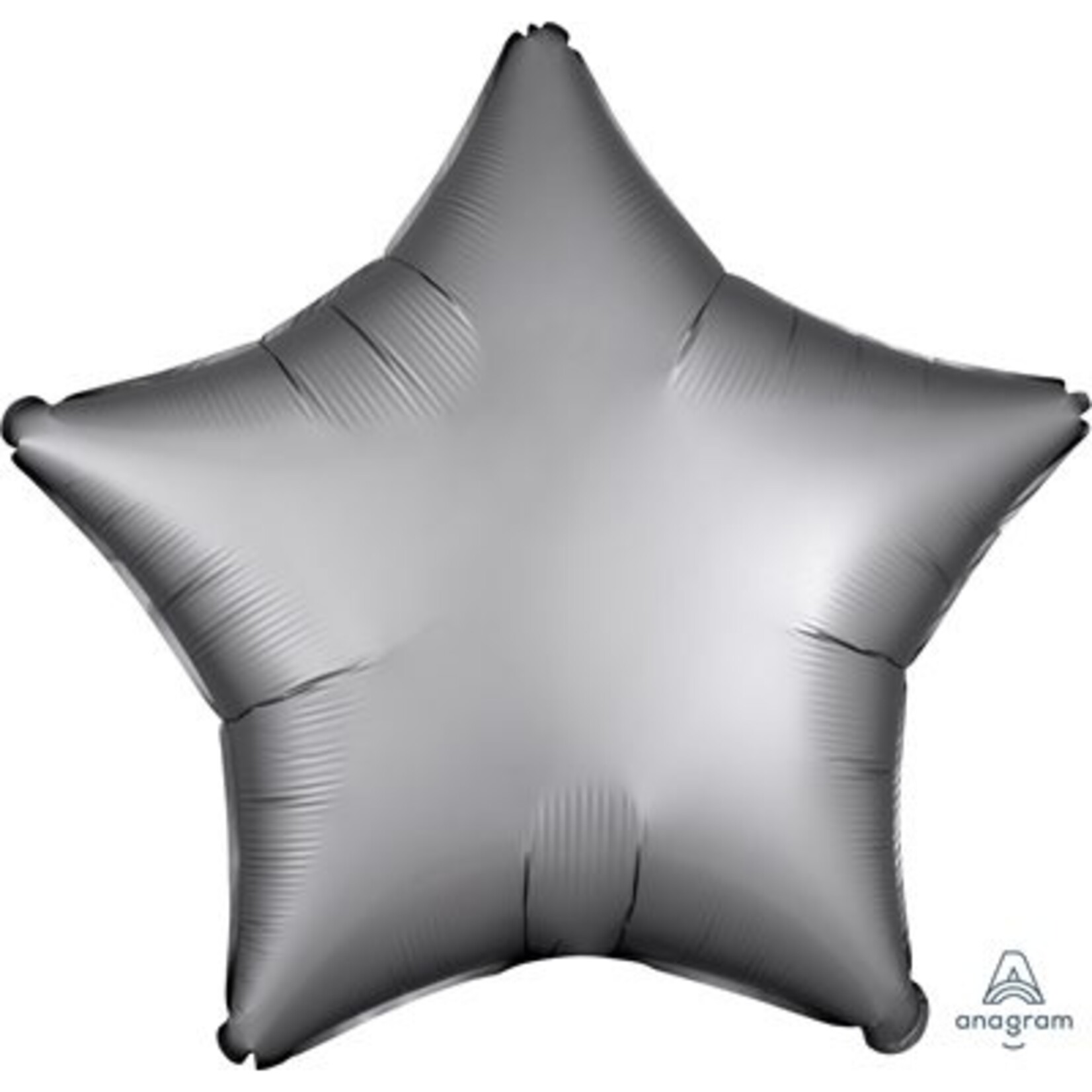 Silver Satin Star Decorative Balloon 19''