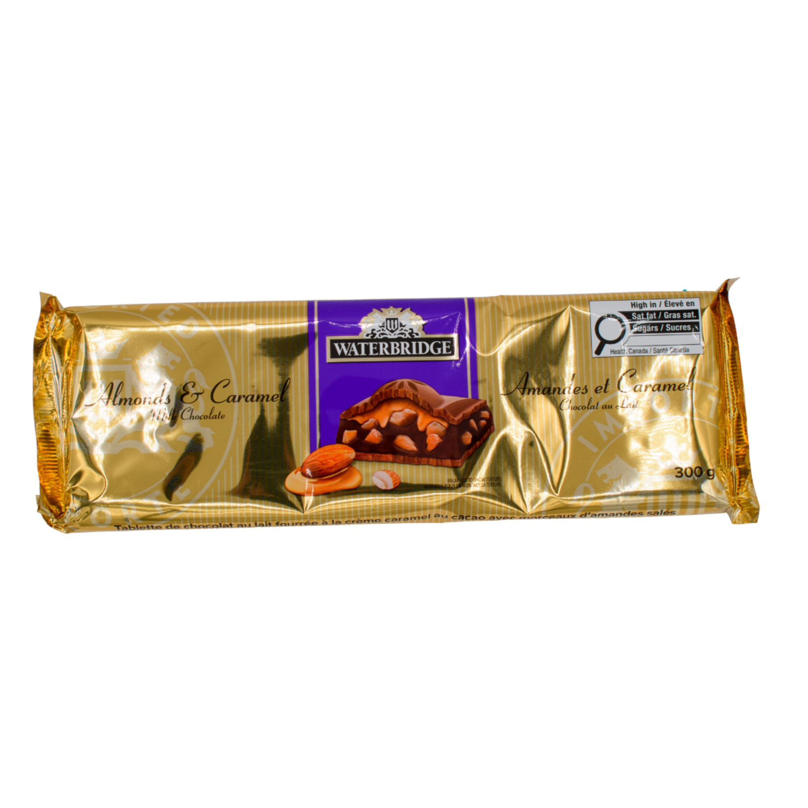 Waterbridge Waterbridge Almonds and Caramel Milk Chocolate 300g