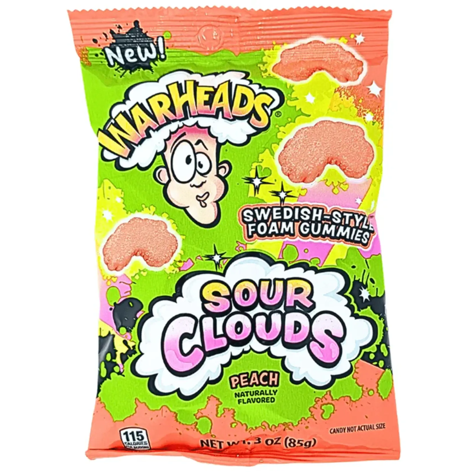 Warheads Warheads Peach Sour Clouds 85g