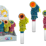Letime Candy Toy Light Up Dino Gyro Toy with Hard Candy 4g