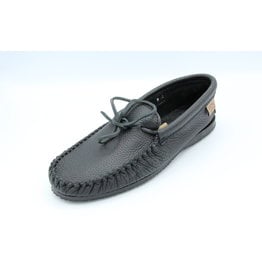 Black Leather Moccasin