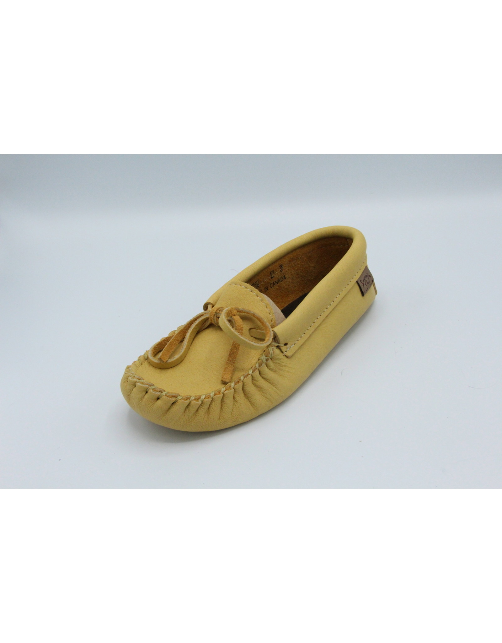 Woman's Natural Moose Hide Moccasin  - 126L