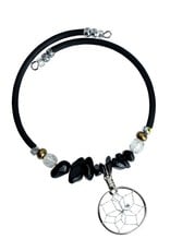 Dream Catcher Bracelet with Semi-Precious Stones - DCWR5