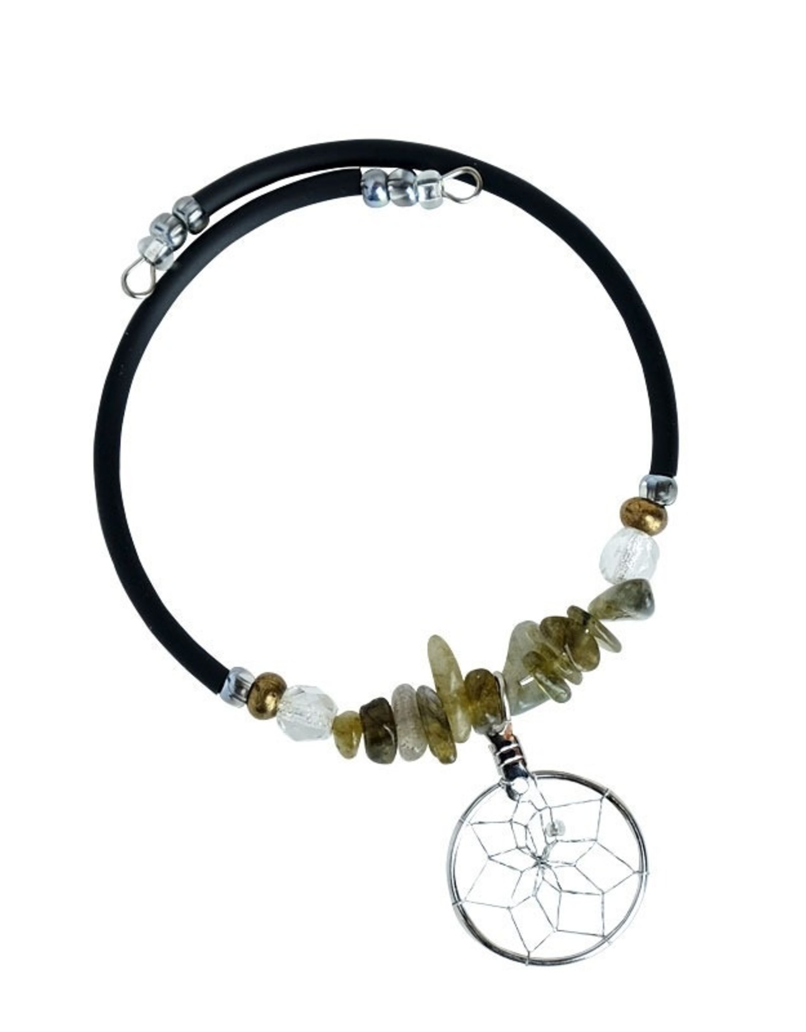 Dream Catcher Bracelet with Semi-Precious Stones - DCWR5