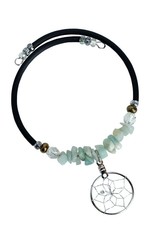 Dream Catcher Bracelet with Semi-Precious Stones - DCWR5