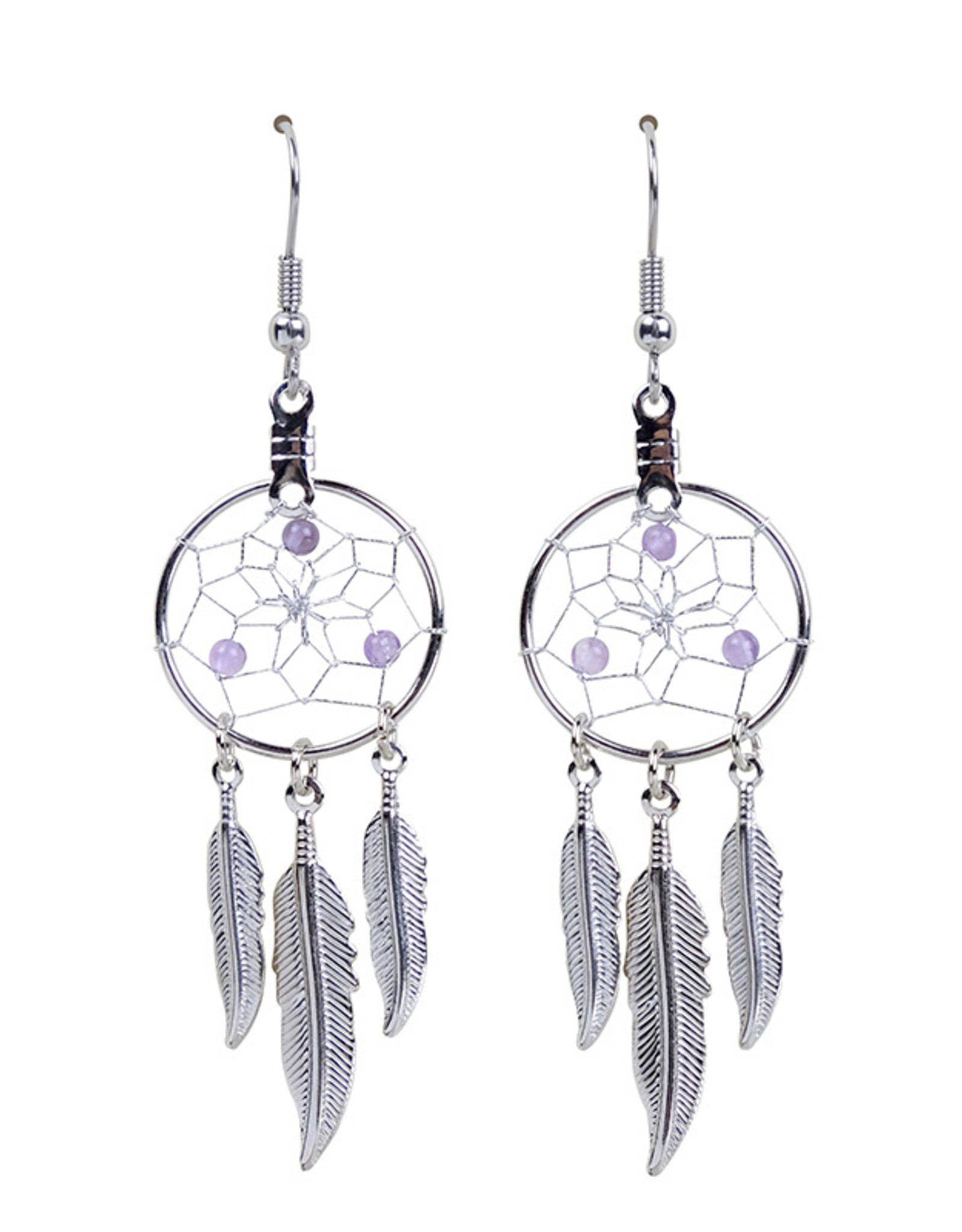 Birthstone Dream Catcher Earrings - DC17