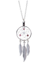 Birthstone Dream Catcher Necklace - DC17-P