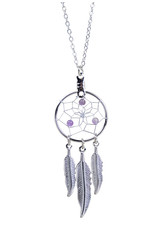 Birthstone Dream Catcher Necklace - DC17-P