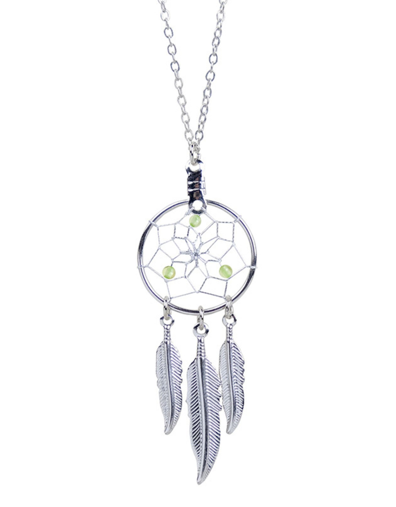 Birthstone Dream Catcher Necklace - DC17-P