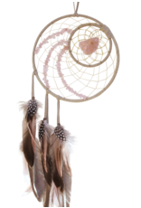 "Protect the Earth" Dream Catcher in Rose Quartz - DCV41