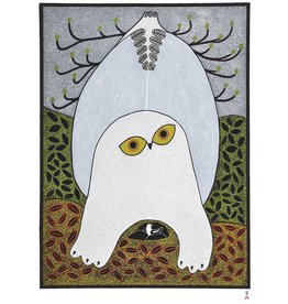 Opulent Owl by Ningeokuluk Teevee Card