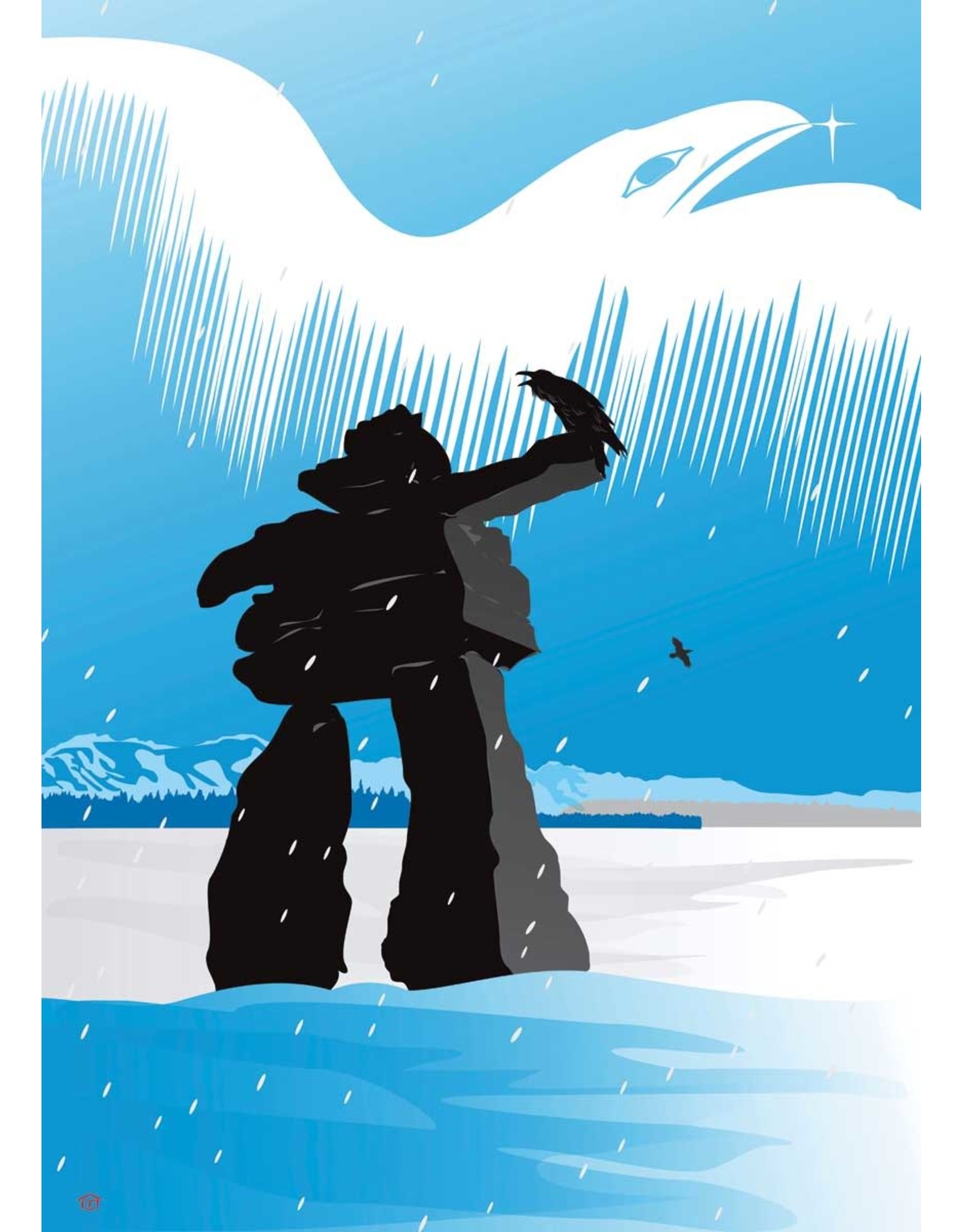 Inukshuk Winter by Mark Preston Card