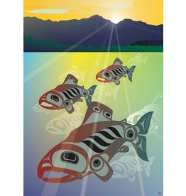 Salmon Fall Run by Mark Preston Card