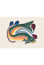 Iqalutsiavak (Beautiful Fish) by Kenojuak Ashevak Card