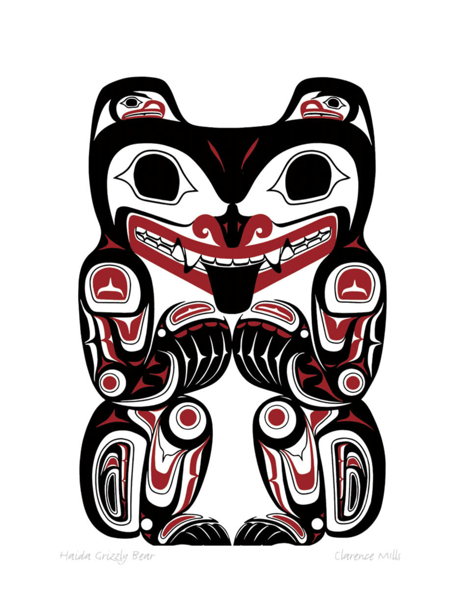 Haida Grizzly Bear by Clarence Mills Card