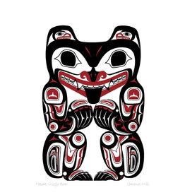 Haida Grizzly Bear by Clarence Mills Card